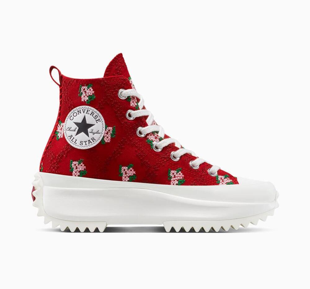 CONVERSE Unisex Run Star Hike Platform Rose Cross Stitch Size M5/W6.5